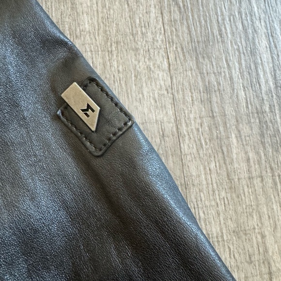 Mauritius Black Scatter Star Leather Jacket Size 8 - Picture 4 of 16